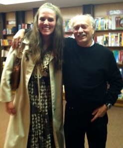 With Jim at his Invisible Strings reading, Micawber's bookstore, St. Paul, MN, May 2011.